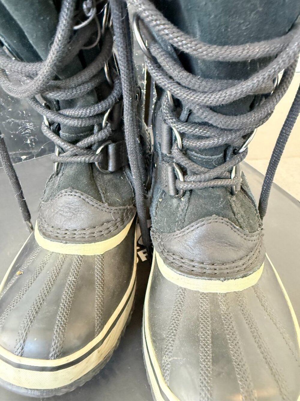Sorel Waterproof Black Duck Boots - Jone of Arctic 6.5